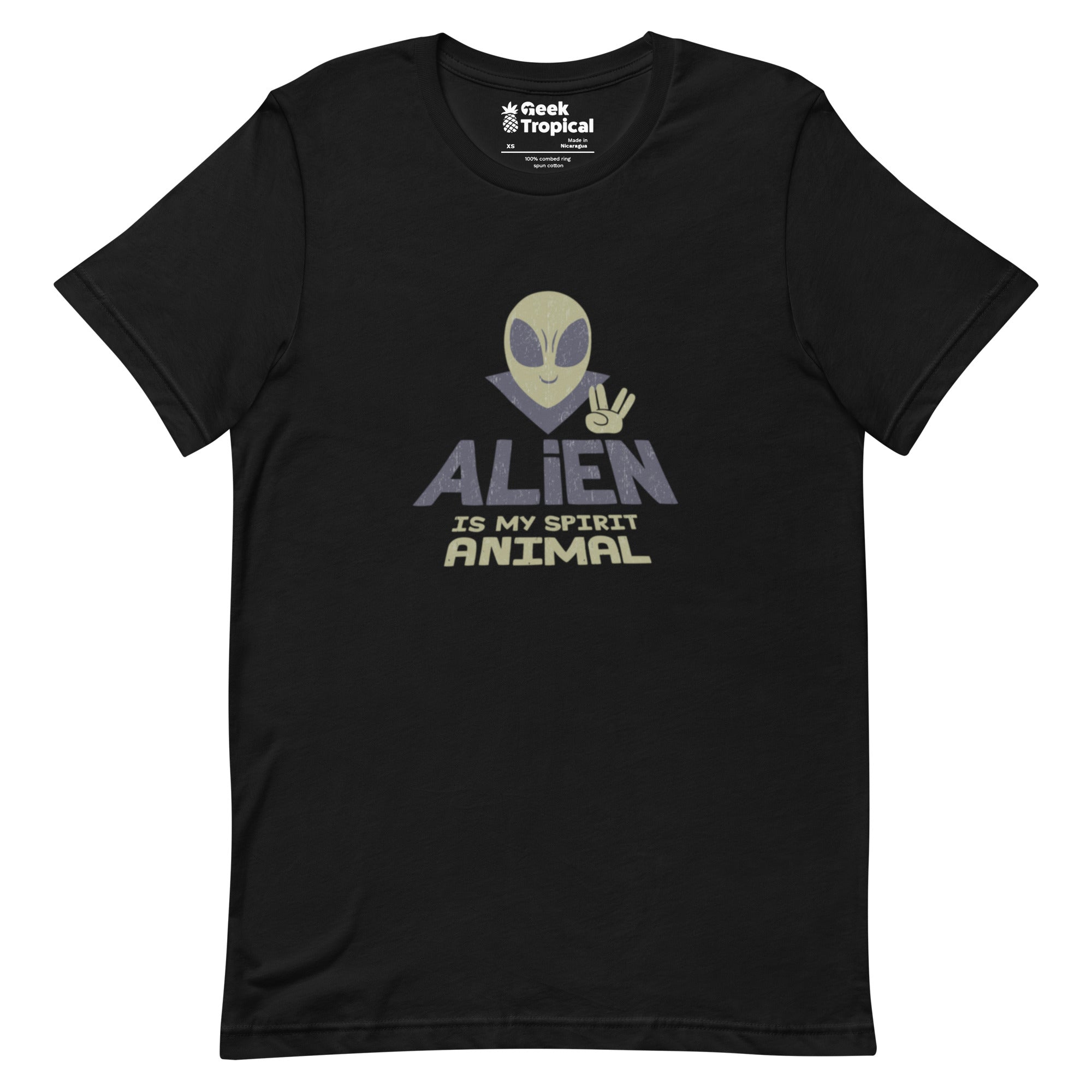 Alien Spirit Animal T-Shirt Geek Nerd Design by Tobe Fonseca FLOW DESC WRITING Funny Prints