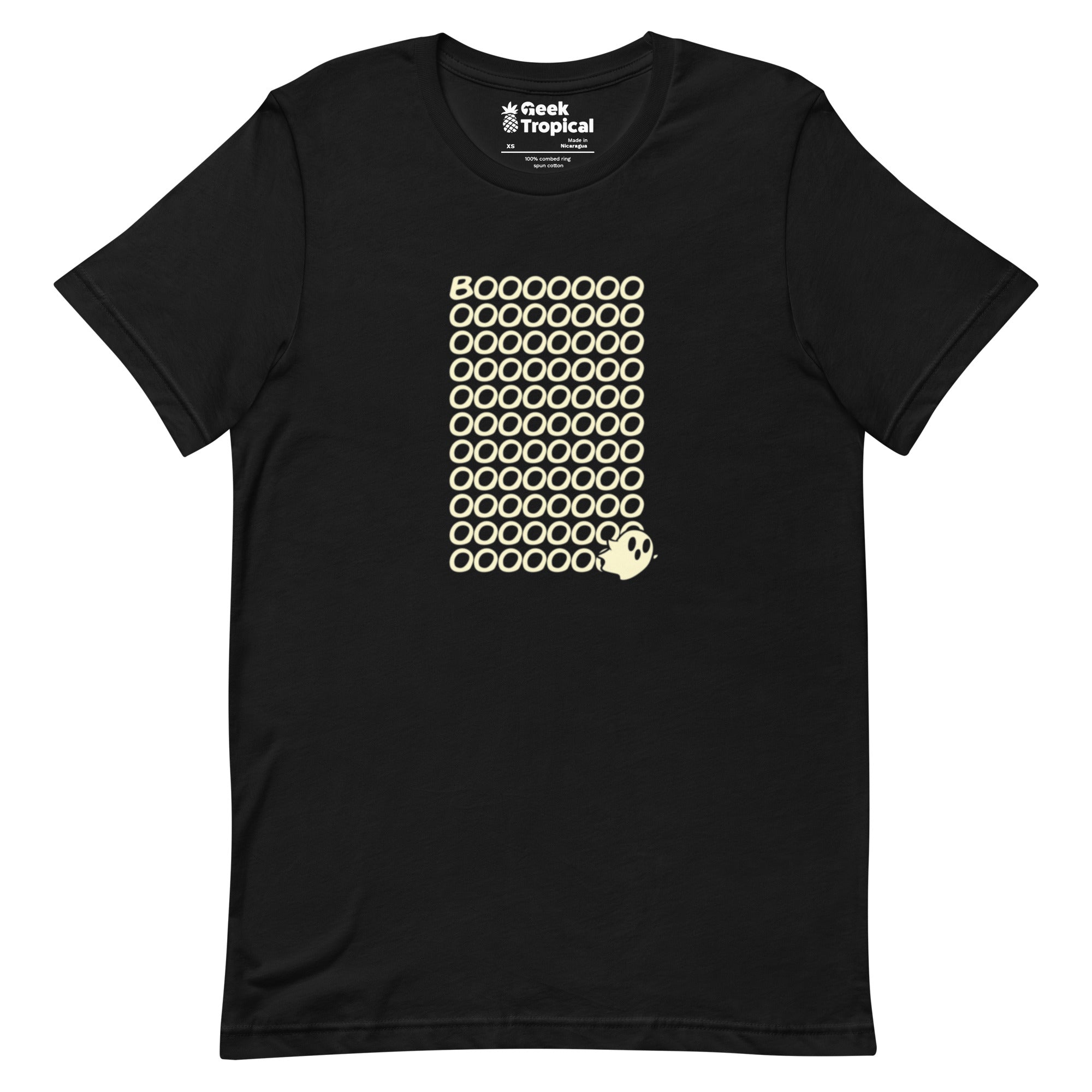 Boo Ghost T-Shirt Geek Nerd Design by Tobe Fonseca Fantasy Prints FLOW DESC WRITING