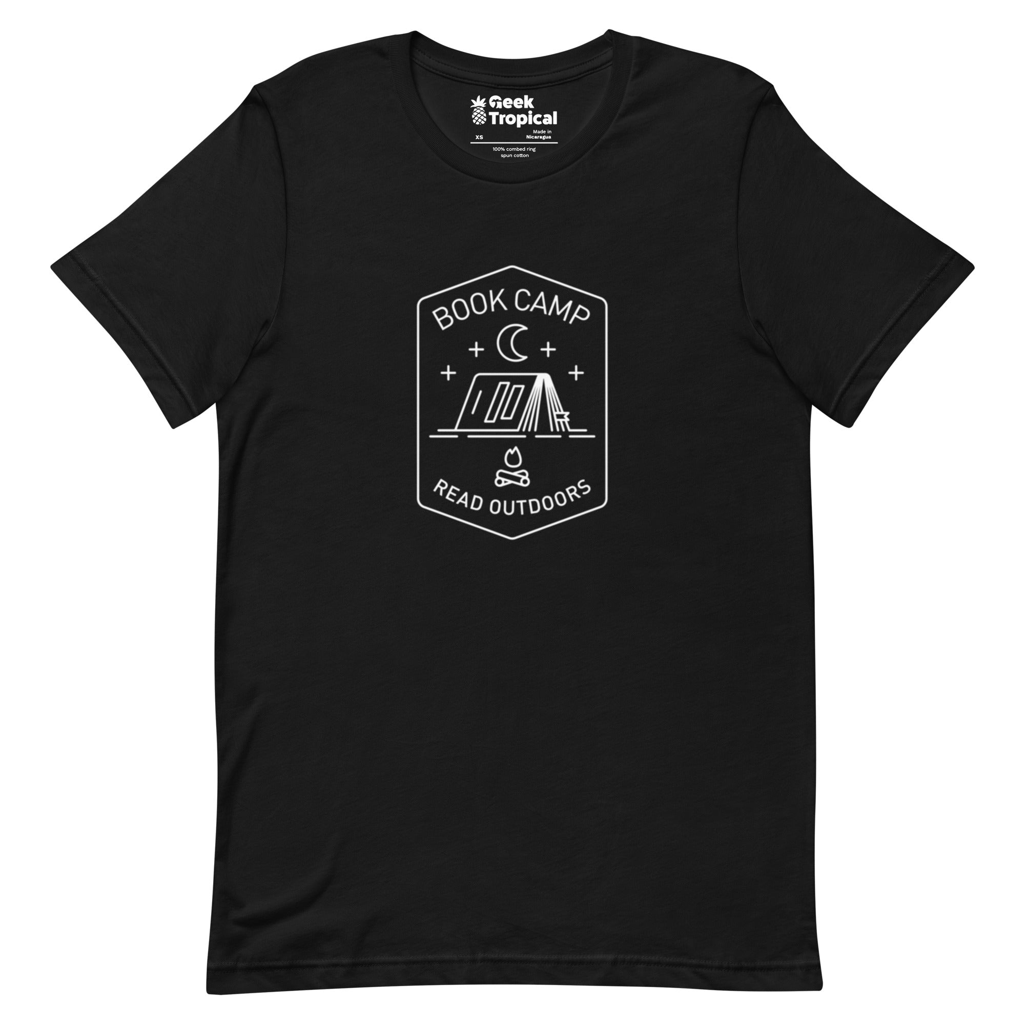 Book Camp T-Shirt Geek Nerd Book Prints Design by Tobe Fonseca FLOW DESC WRITING