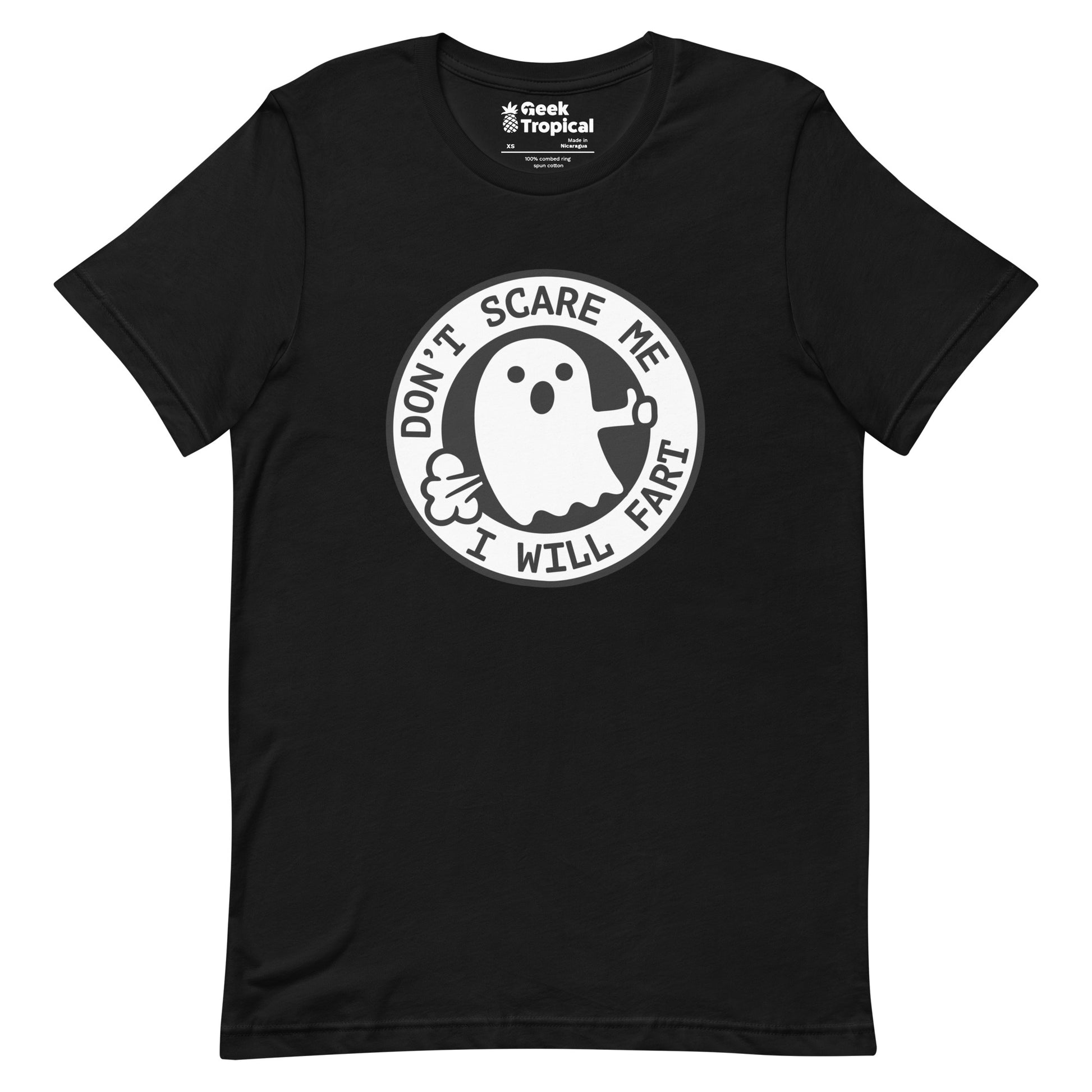 I'm Scared Ghost Fart T-Shirt Geek Nerd