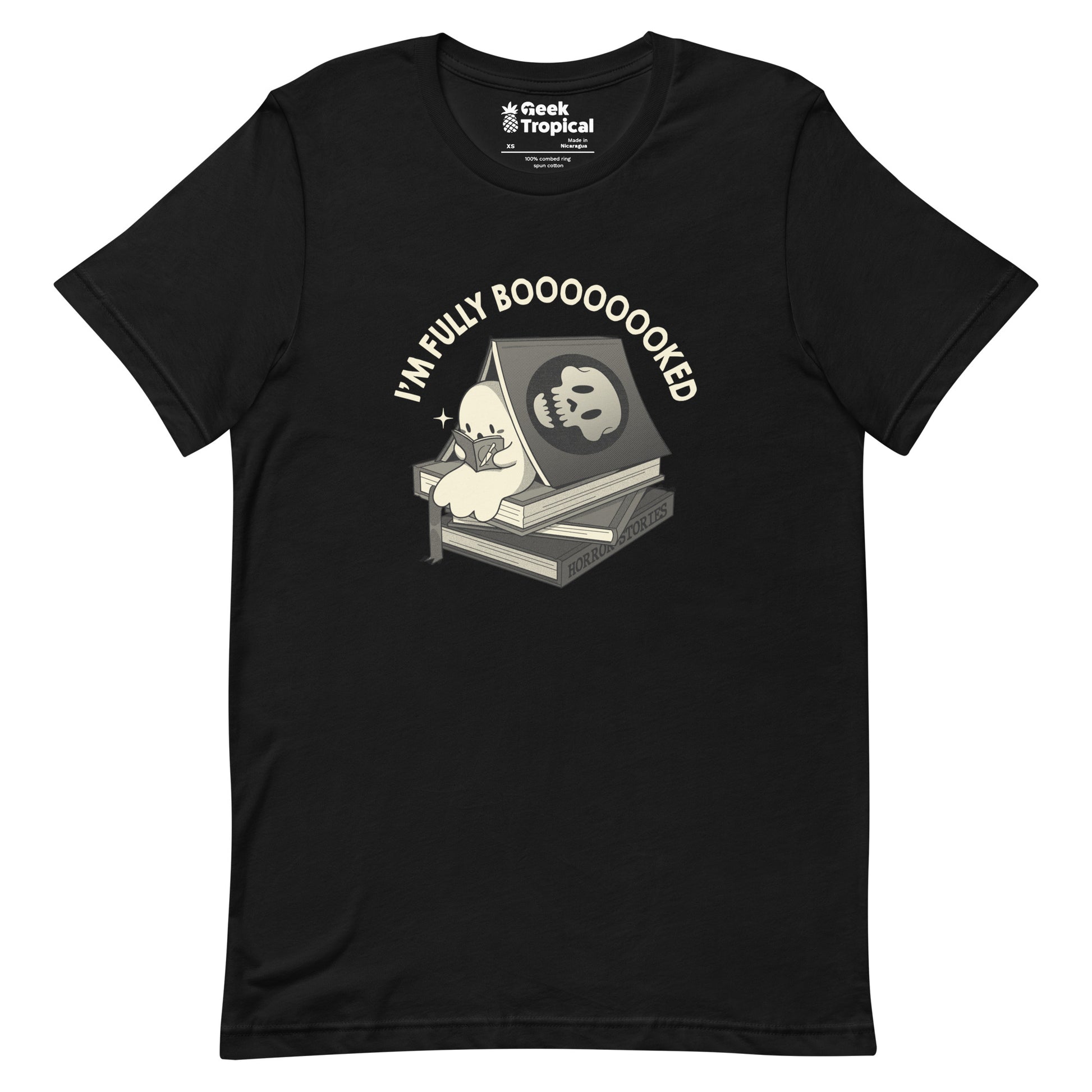 Fully Boo - ked Ghost T-Shirt Geek Nerd