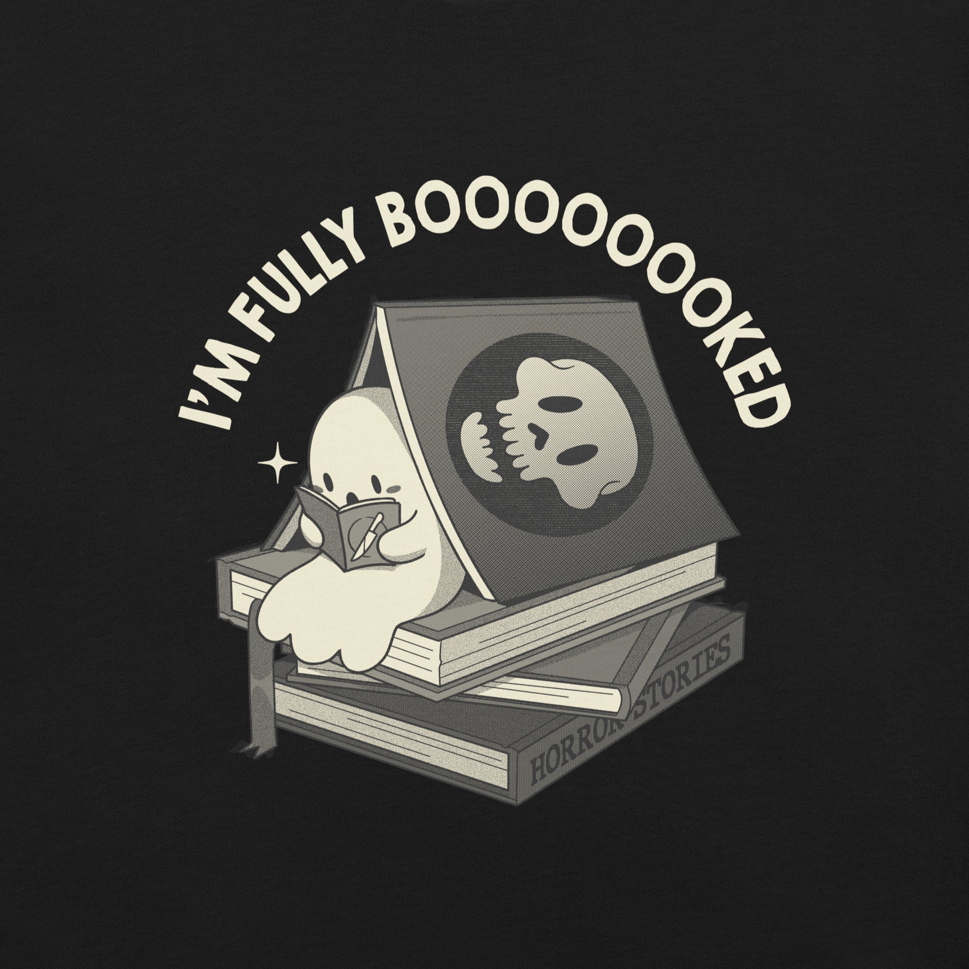 Fully Boo - ked Ghost T-Shirt Geek Nerd