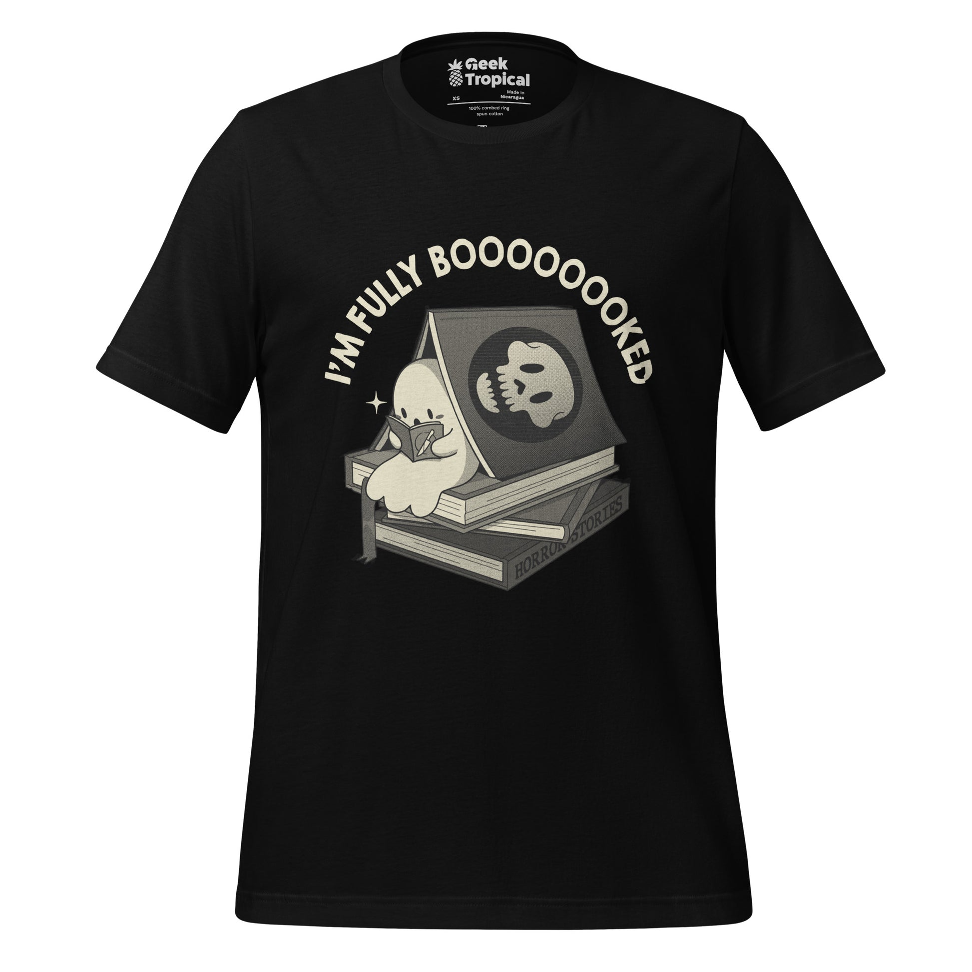 Fully Boo - ked Ghost T-Shirt Geek Nerd