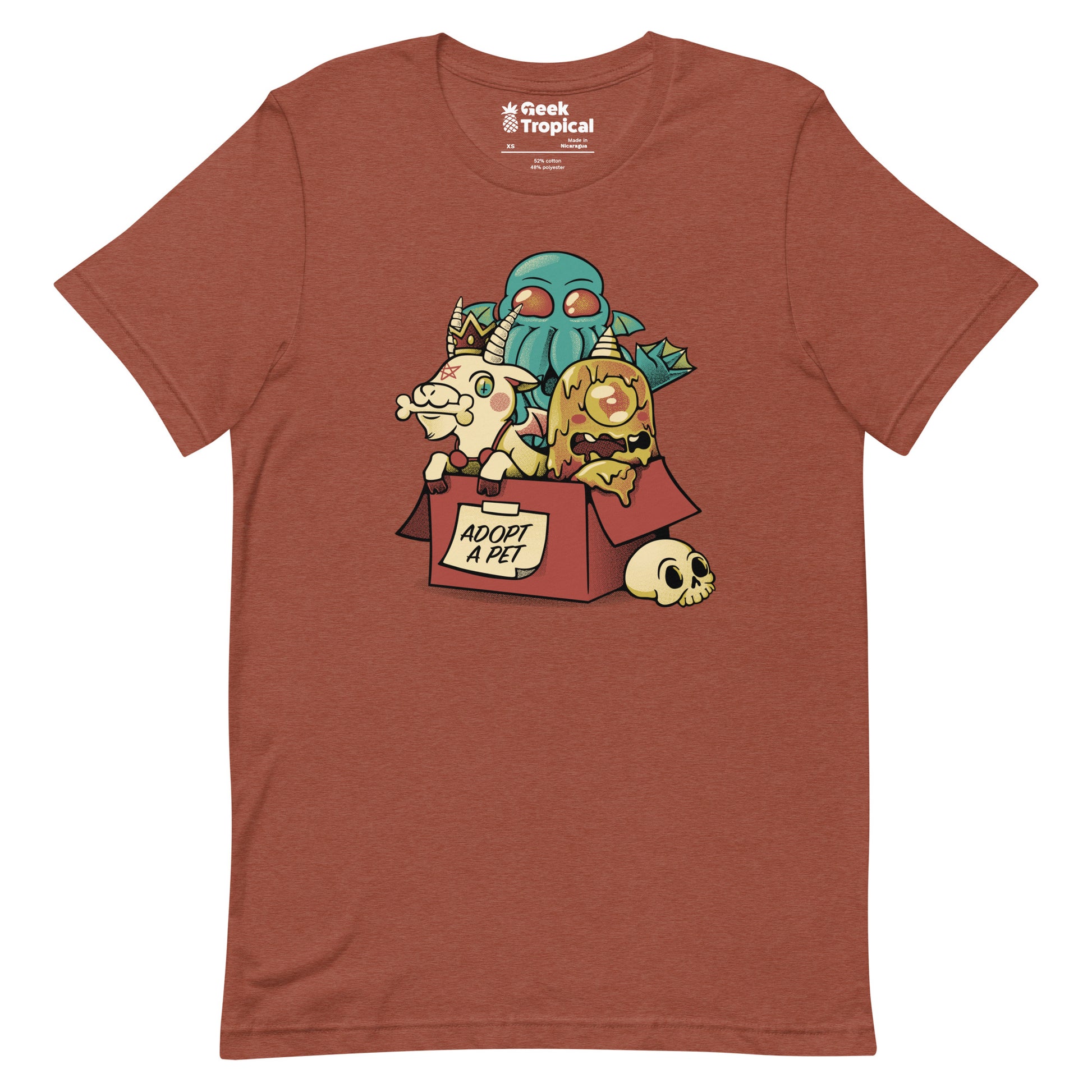 Adopt a Monster Cthulhu T-Shirt Geek Nerd