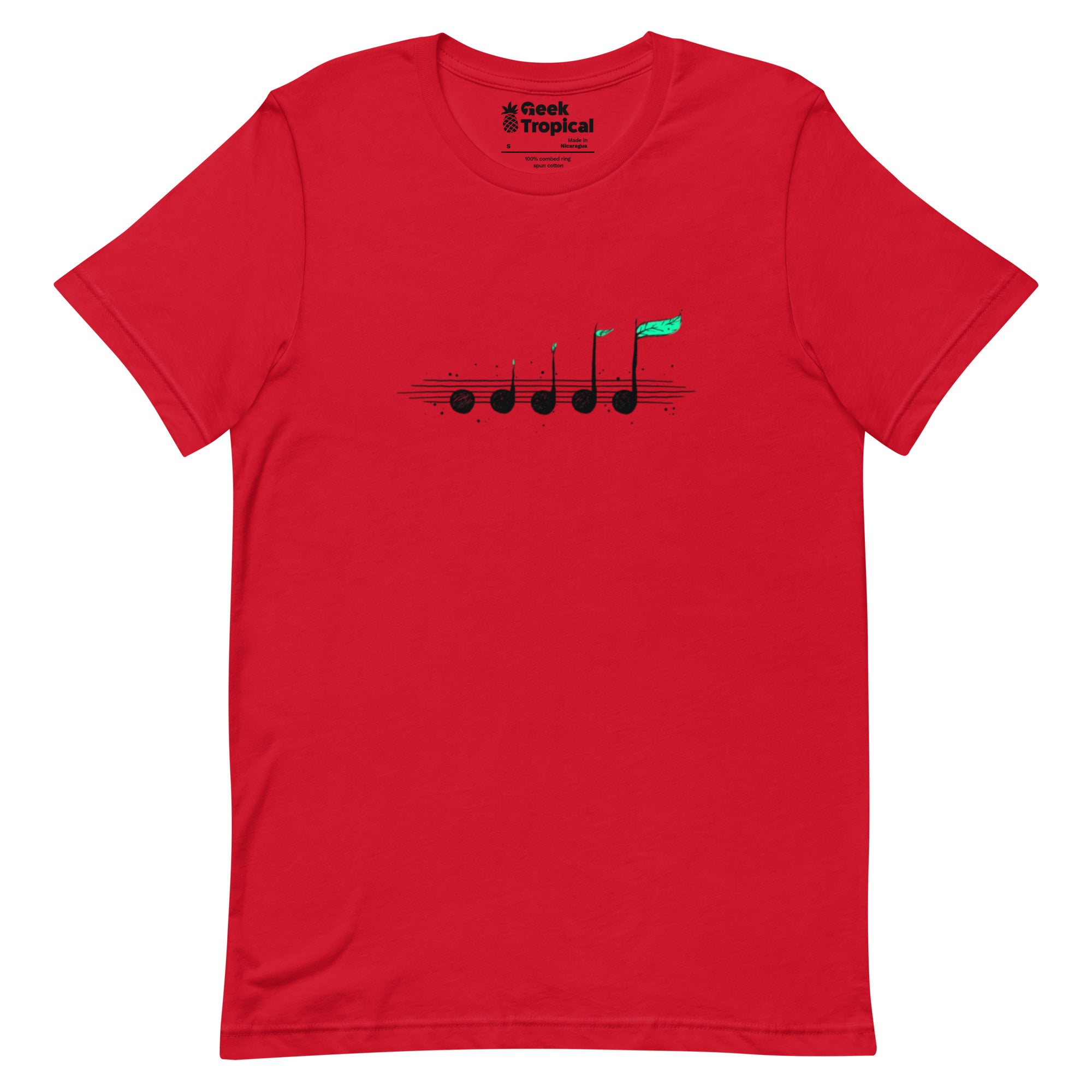 Biosphere Music Notes T-Shirt Geek Nerd Design by Tobe Fonseca FLOW DESC WRITING music print