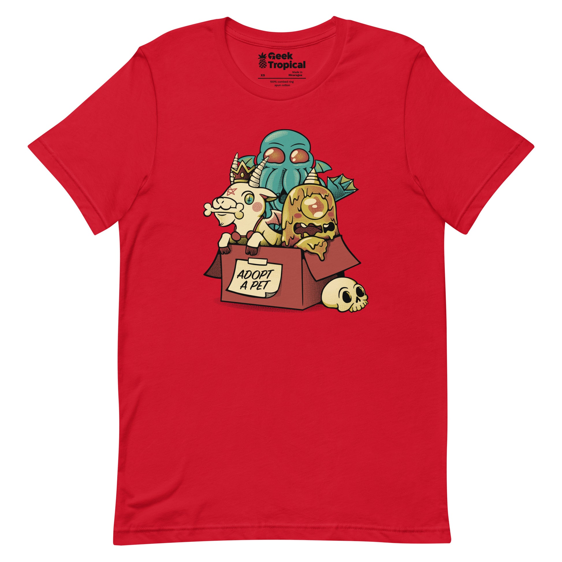 Adopt a Monster Cthulhu T-Shirt Geek Nerd