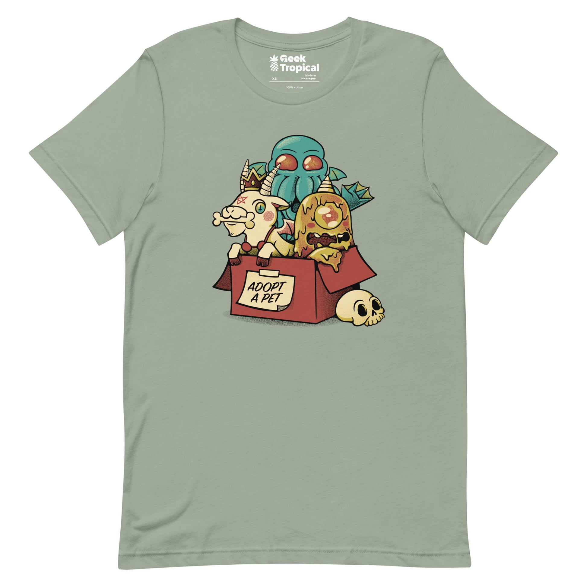 Adopt a Monster Cthulhu T-Shirt Geek Nerd