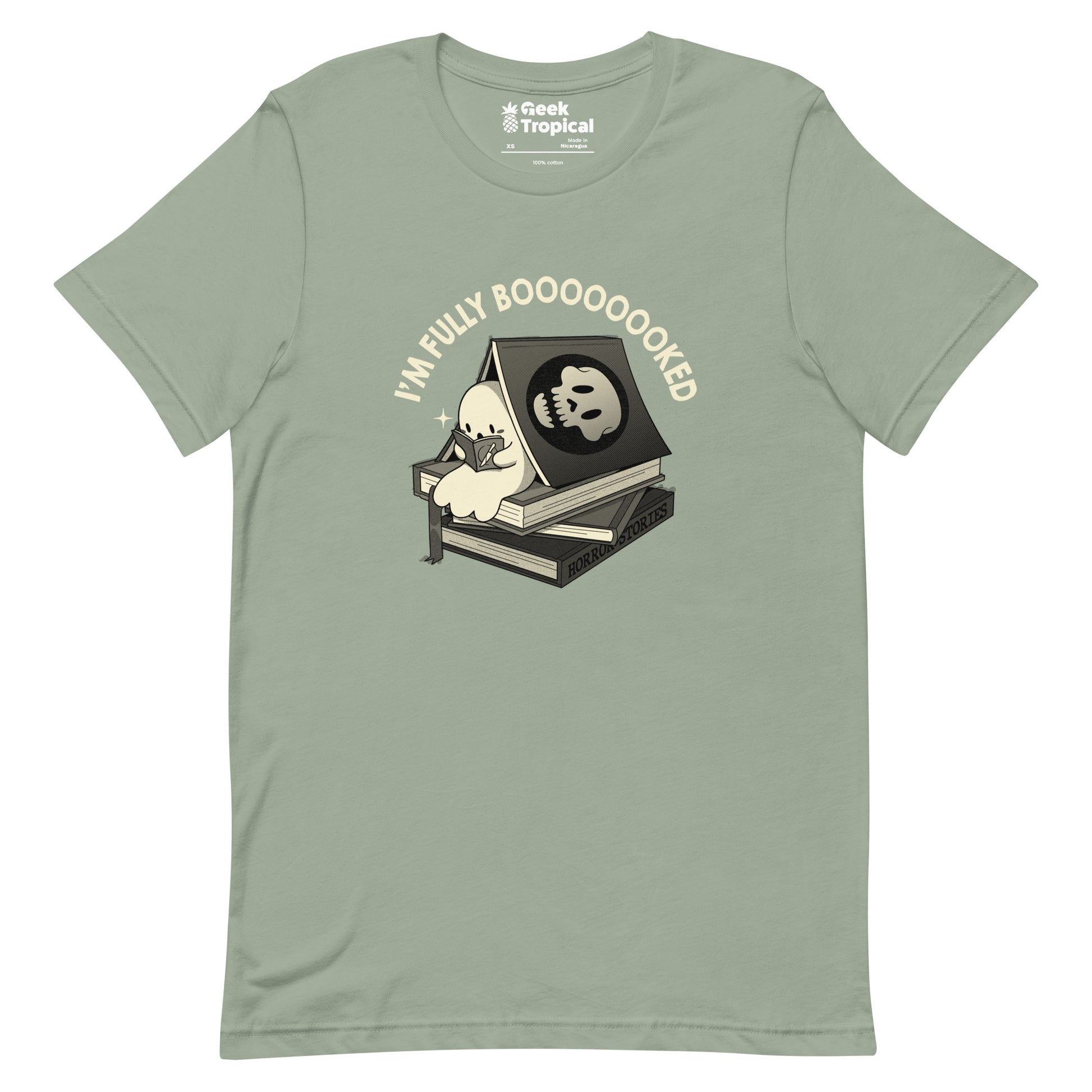Fully Boo - ked Ghost T-Shirt Geek Nerd