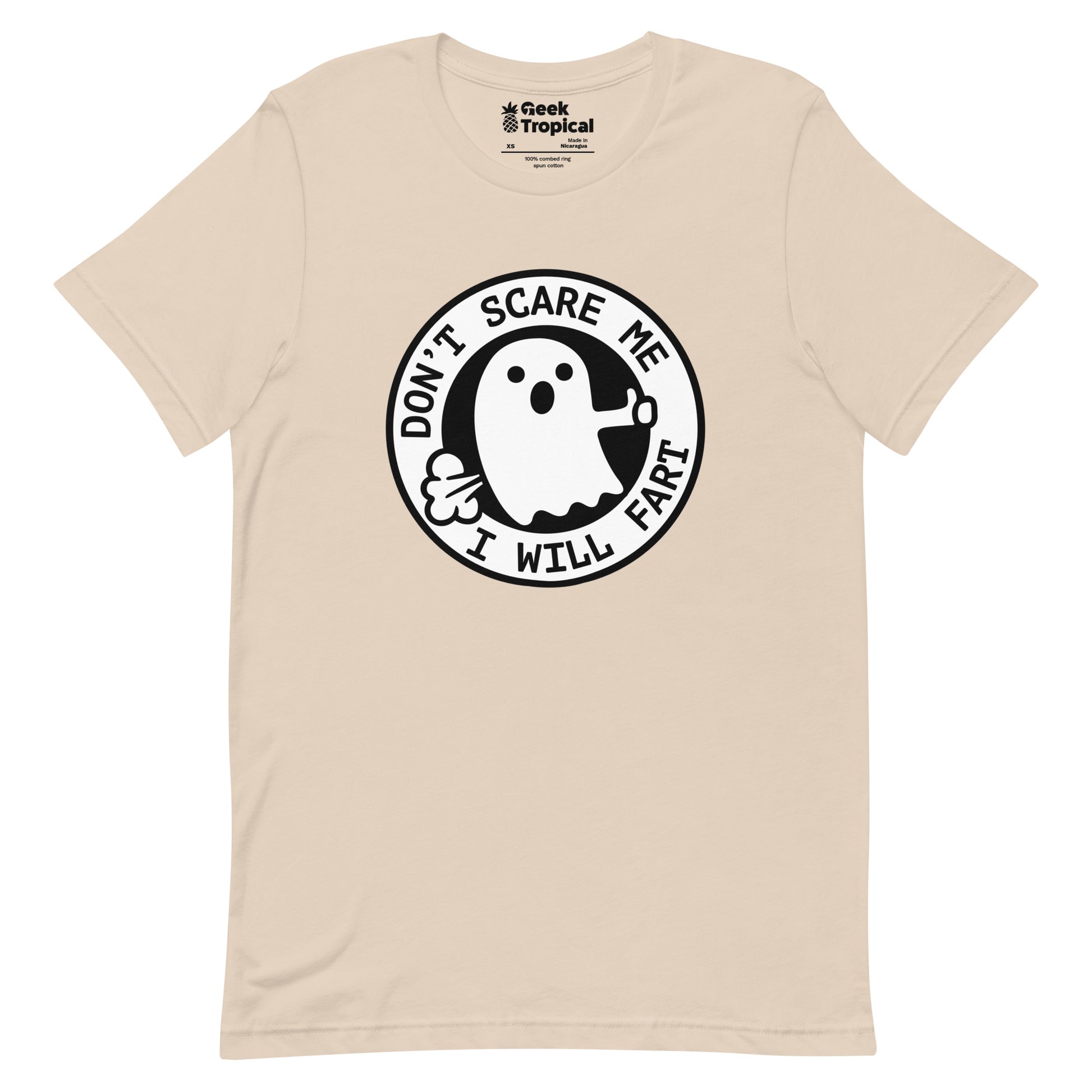I'm Scared Ghost Fart T-Shirt Geek Nerd