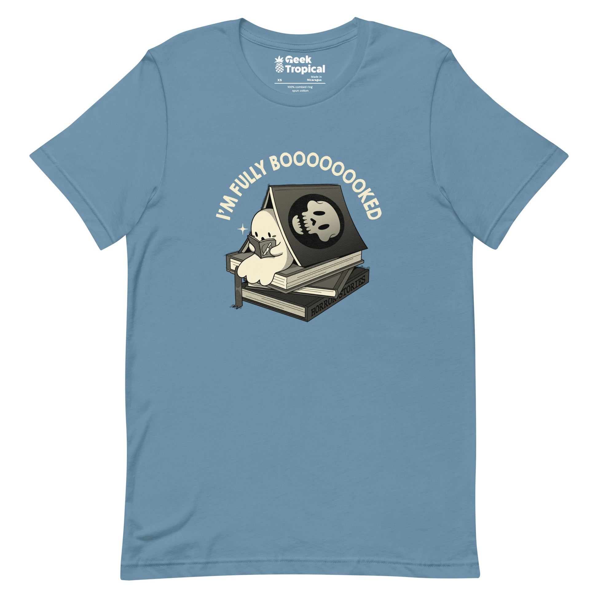 Fully Boo - ked Ghost T-Shirt Geek Nerd