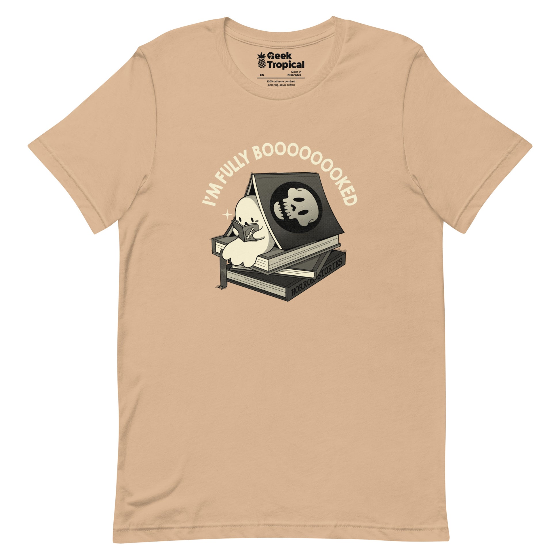 Fully Boo - ked Ghost T-Shirt Geek Nerd