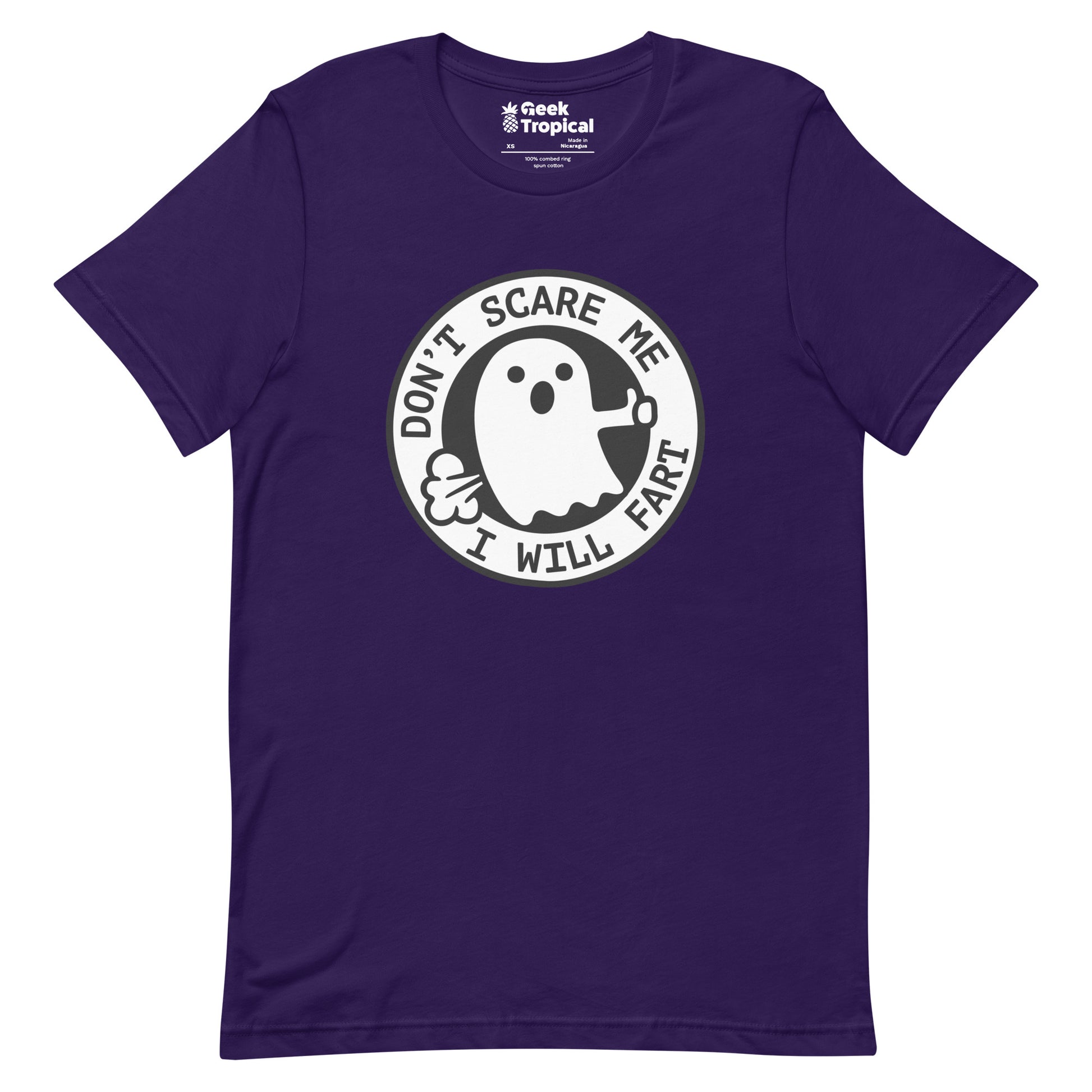 I'm Scared Ghost Fart T-Shirt Geek Nerd