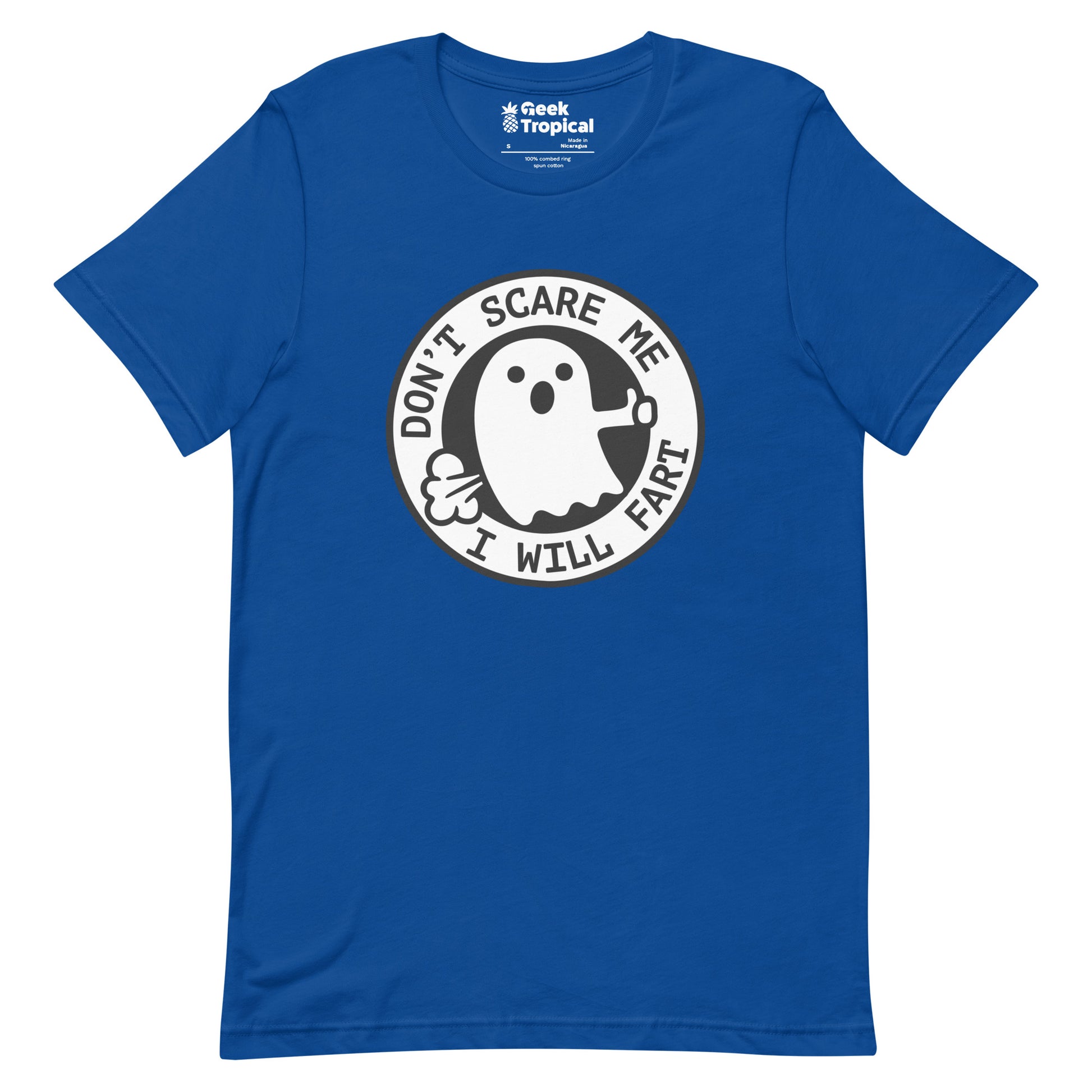 I'm Scared Ghost Fart T-Shirt Geek Nerd
