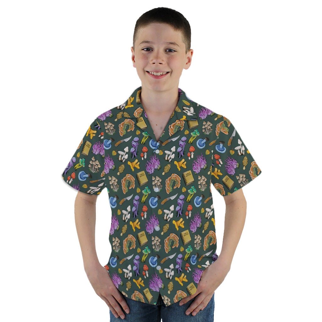 Anime Mushrooms Youth Hawaiian Shirt - YM - -