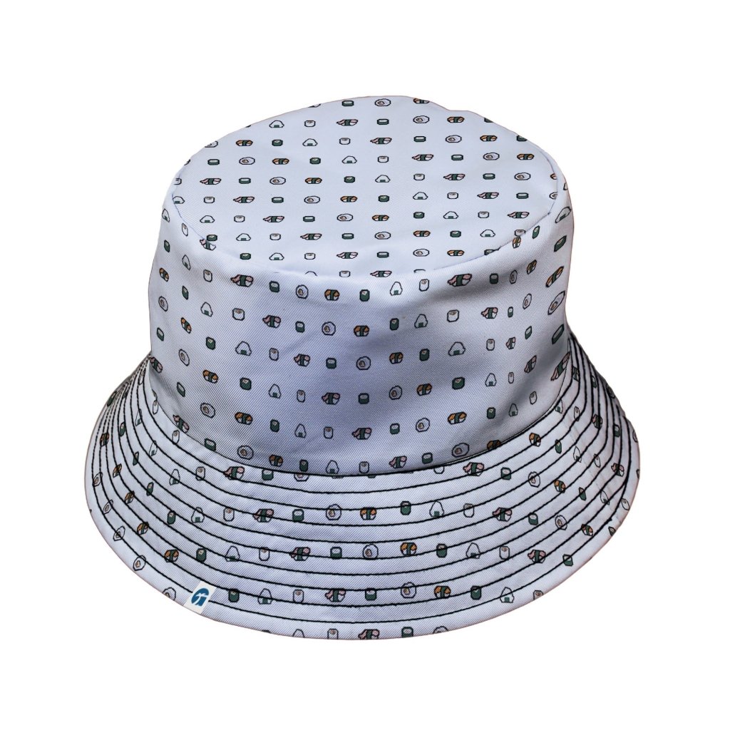 Anime Sushi Rolls Light Bucket Hat - M - Grey Stitching - -