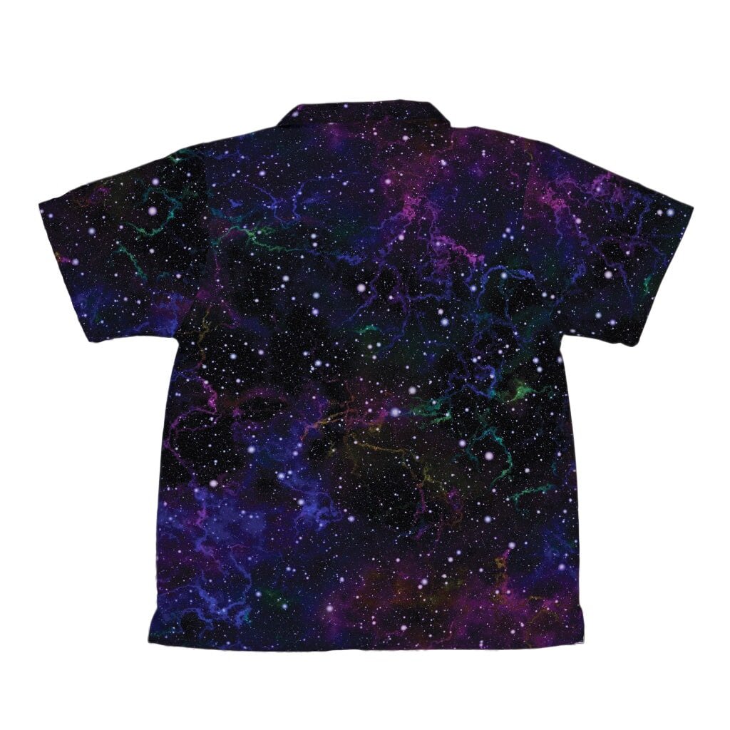 Beautiful Nebula Outer Space Youth Hawaiian Shirt - YXS - -