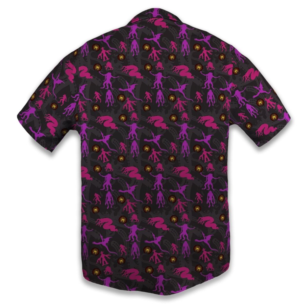 Call of Cthulhu Button Up Shirt - S - Hawaiian Shirt - No Pocket -