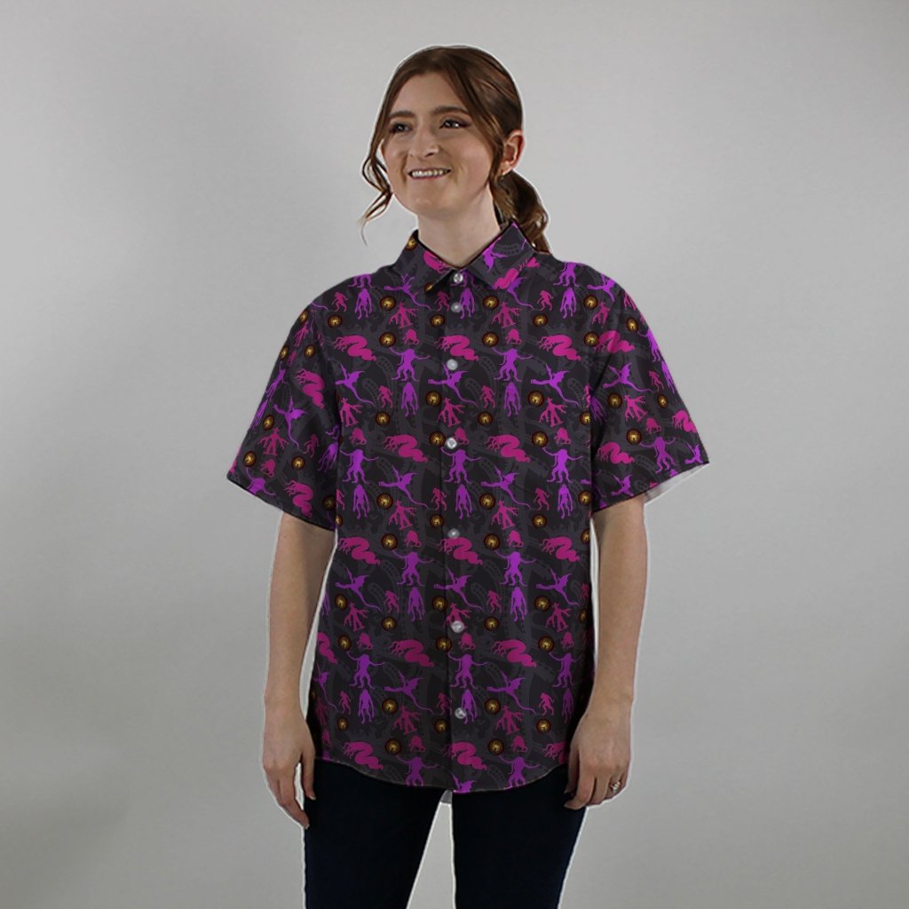 Call of Cthulhu Button Up Shirt - S - Hawaiian Shirt - No Pocket -