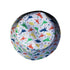 Colorful Dinosaur Silhouettes White Bucket Hat - M - Grey Stitching - -