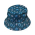 Dice Critters Blue Monochrome Bucket Hat - M - Black Stitching - -