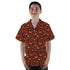 Dinosaur Tropical Fall Sunset Youth Hawaiian Shirt - YXS - -