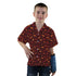 Dinosaur Tropical Sunset Youth Hawaiian Shirt - YXS - -