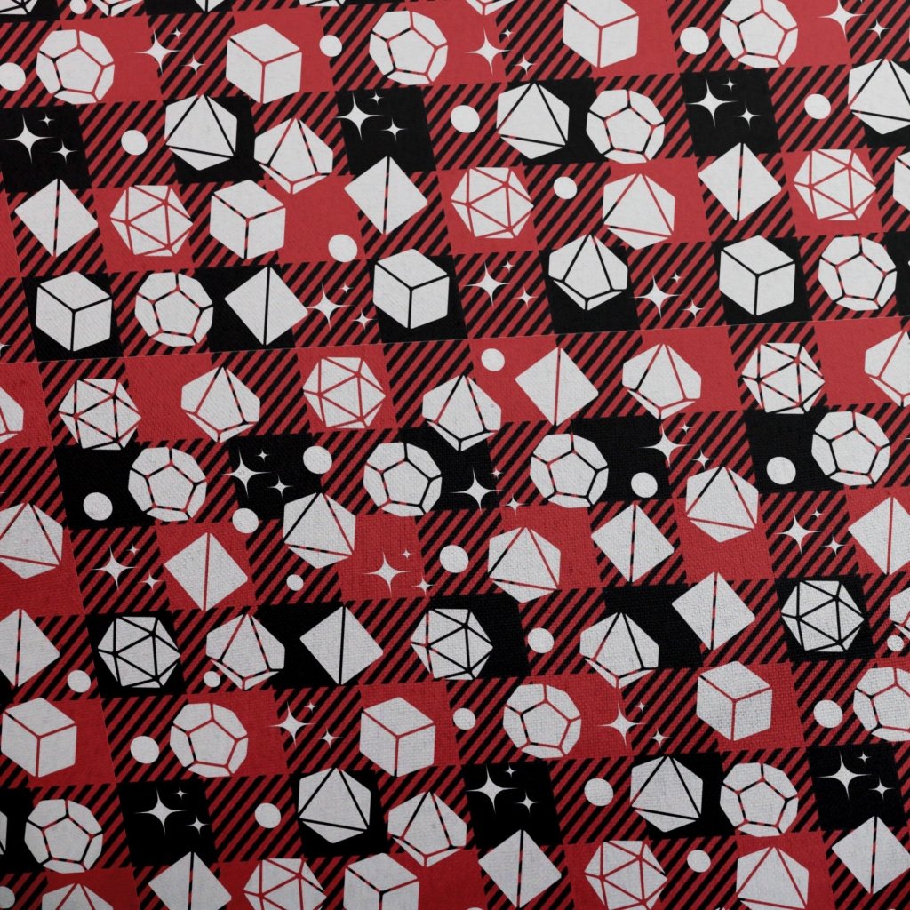 Dnd Christmas Red Plaid Button Up Shirt - XS - Button Down Shirt - No Pocket -