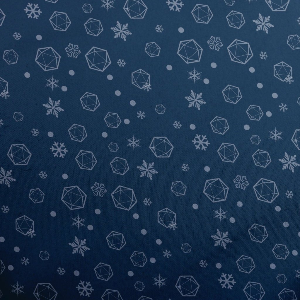 Dnd Dice Snowflake Button Up Shirt - XS - Button Down Shirt - No Pocket -