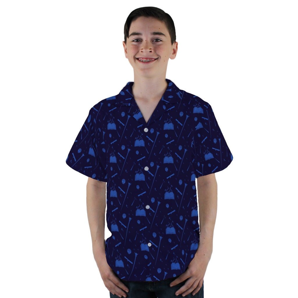 Dnd Wizard Class Youth Hawaiian Shirt - YL - -