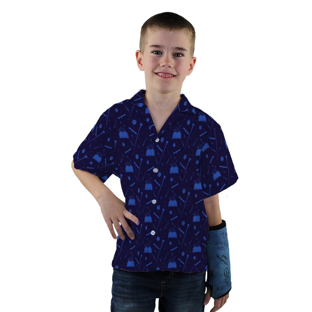 Dnd Wizard Class Youth Hawaiian Shirt - YXS - -