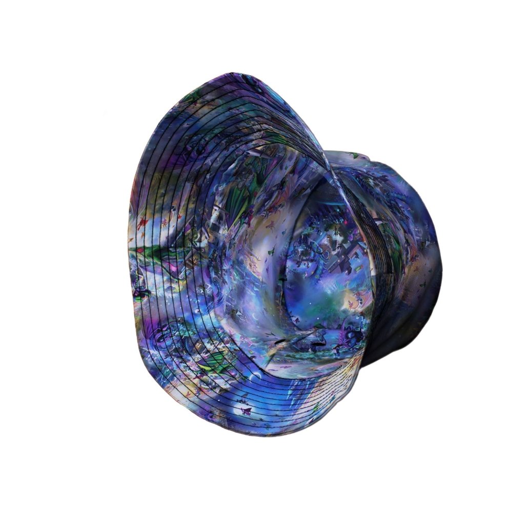 Dragon Chase Bucket Hat - M - Black Stitching - -