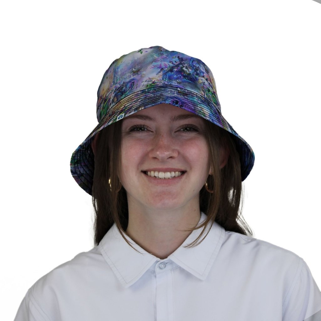 Dragon Chase Bucket Hat - M - Black Stitching - -