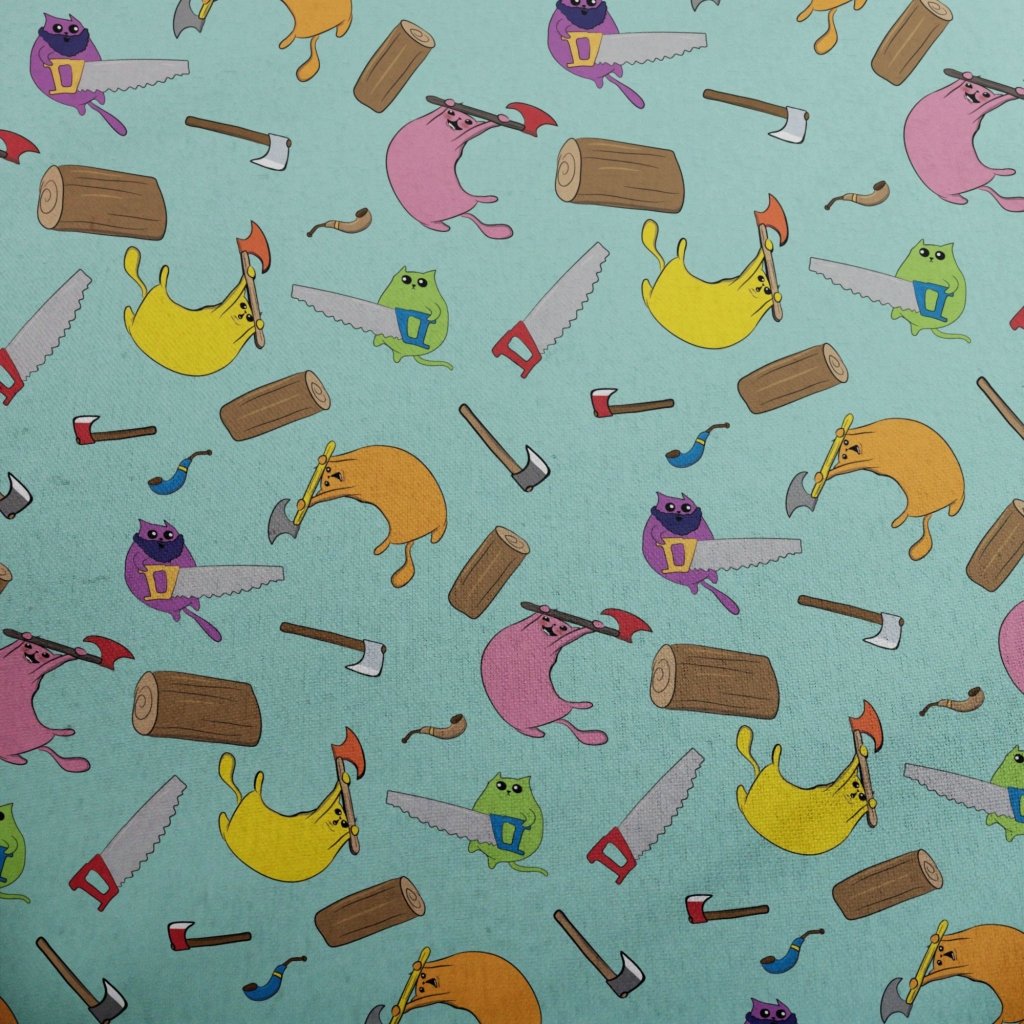 Exploding Kittens Lumber Cats Summer Youth Hawaiian Shirt - YXS - -