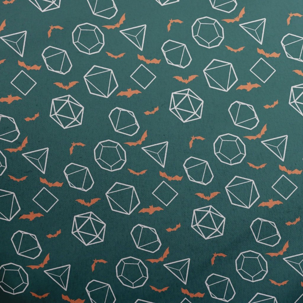 Halloween DND Dice Button Up Shirt - S - Button Down Shirt - No Pocket -