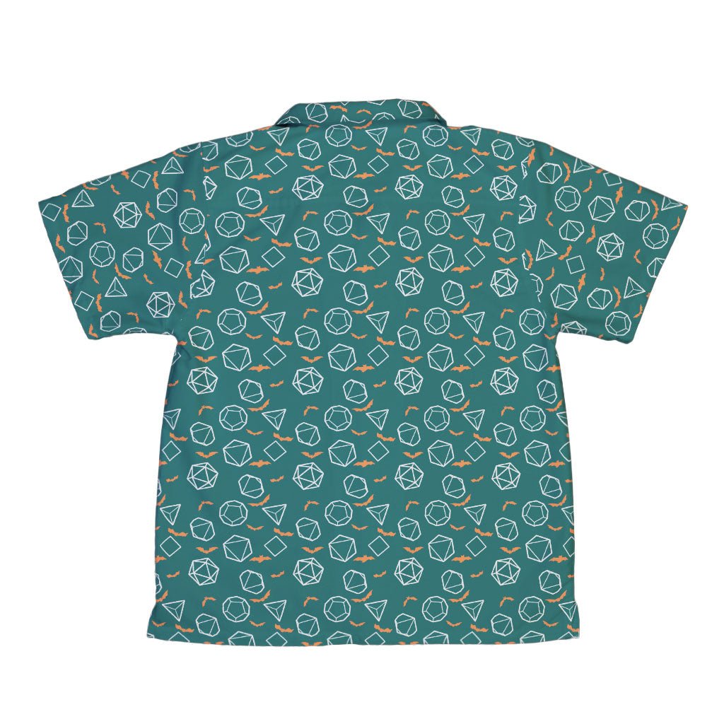 Halloween Dnd Dice Youth Hawaiian Shirt - YXS - -