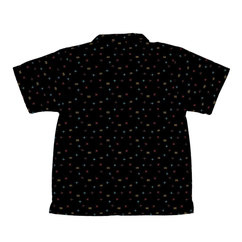 Math Symbols Black Youth Hawaiian Shirt - YXS - -