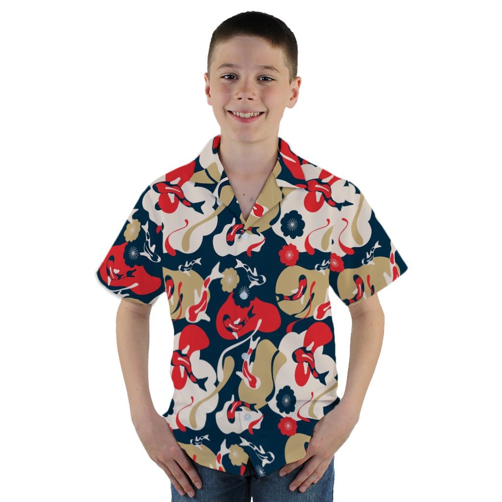 Modern Koi Youth Hawaiian Shirt - YM - -