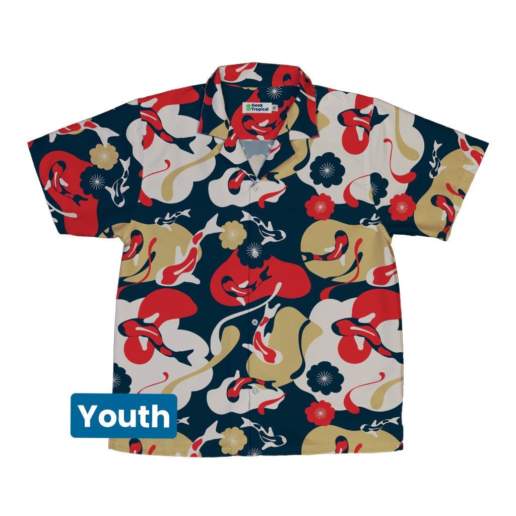 Modern Koi Youth Hawaiian Shirt - YXS - -