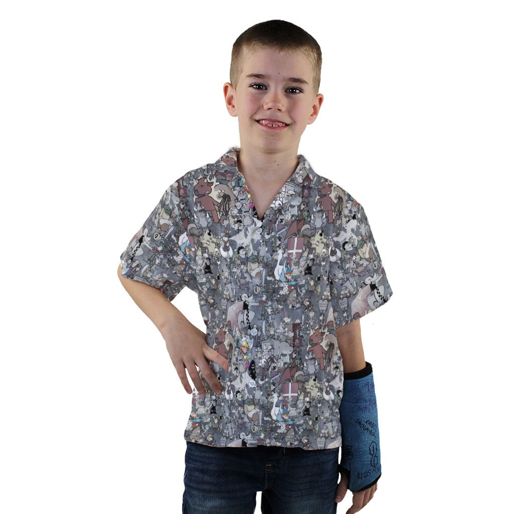 Munchkin Mashup Mania Youth Hawaiian Shirt - YXS - -