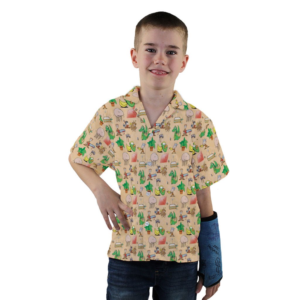 Munchkin Mayhem Youth Hawaiian Shirt - YXS - -