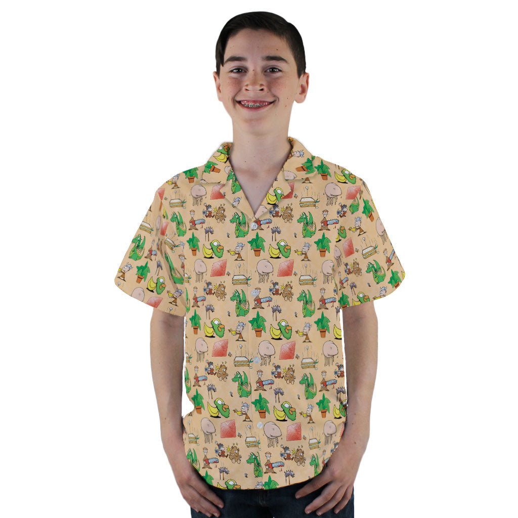 Munchkin Mayhem Youth Hawaiian Shirt - YL - -