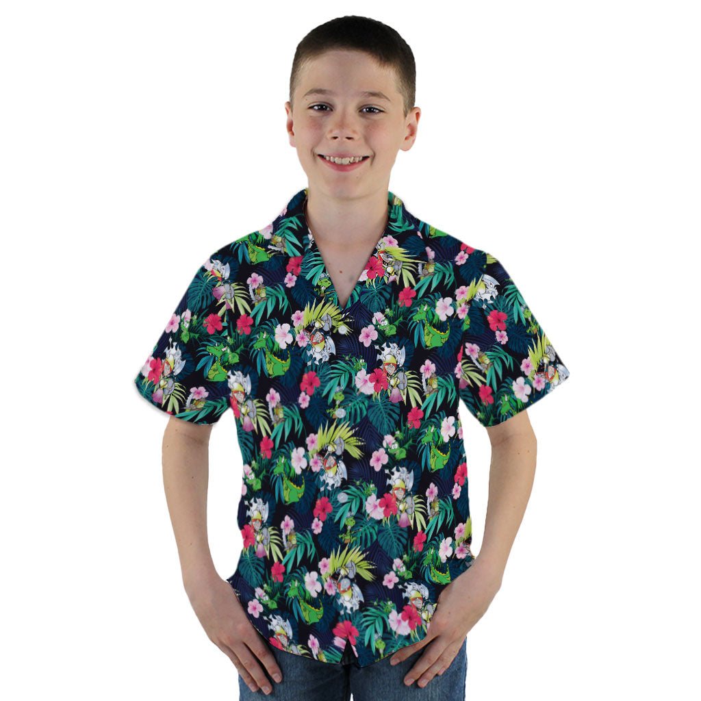 Munchkin Tropical Flower Youth Hawaiian Shirt - YM - -