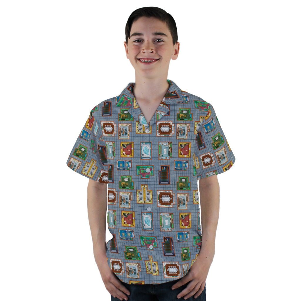 Murder Mystery Board Game Youth Hawaiian Shirt - YL - -