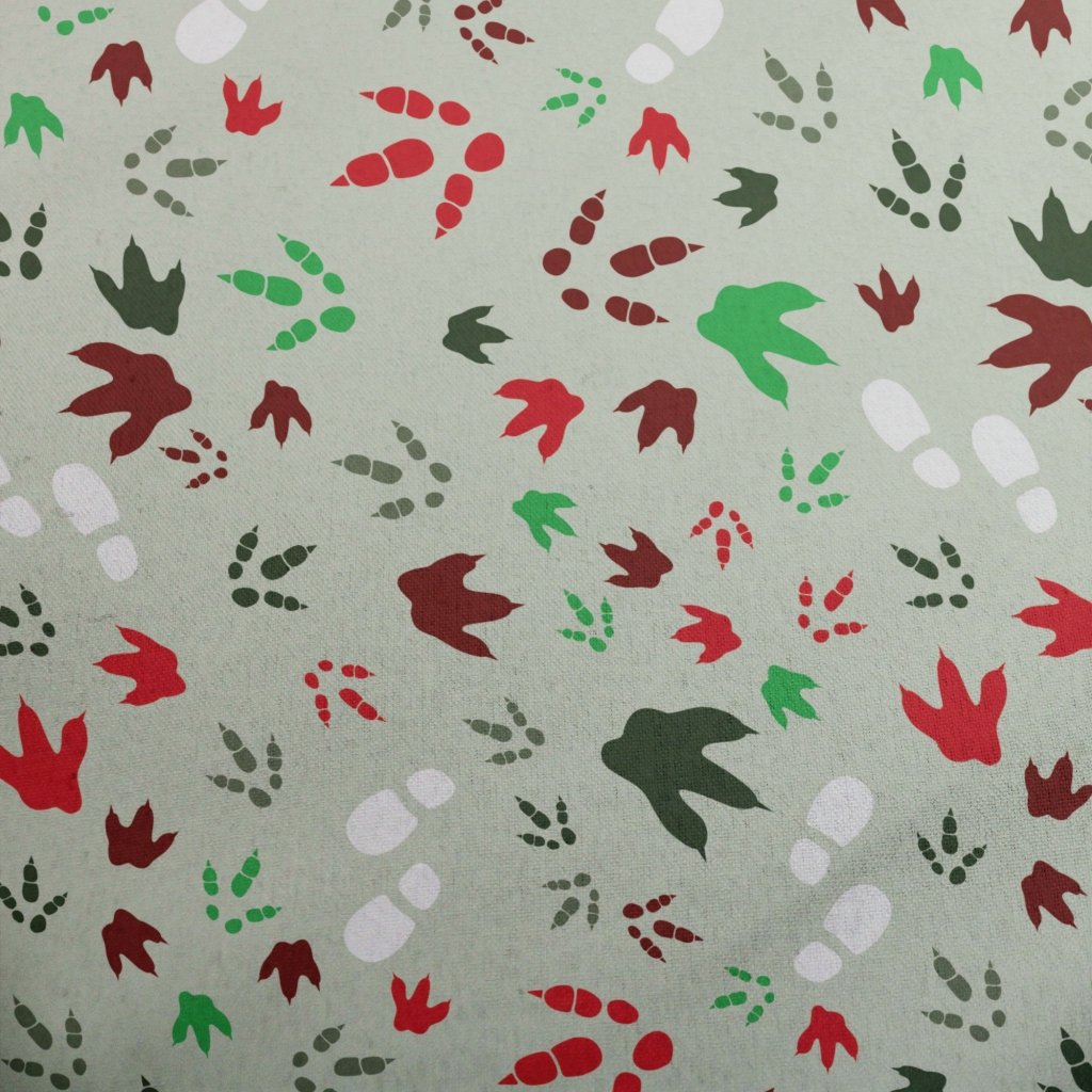 Santa Boots and Dinosaur Footprint Tracks Button Up Shirt - XS - Button Down Shirt - No Pocket -