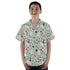 Santa Boots and Dinosaur Footprint Tracks Youth Hawaiian Shirt - YL - -