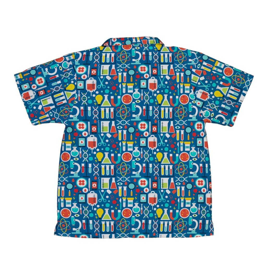 Science Lab Blue Science Youth Hawaiian Shirt - YXS - -