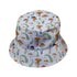 Snails and Mushrooms Botany Bucket Hat - M - Black Stitching - -