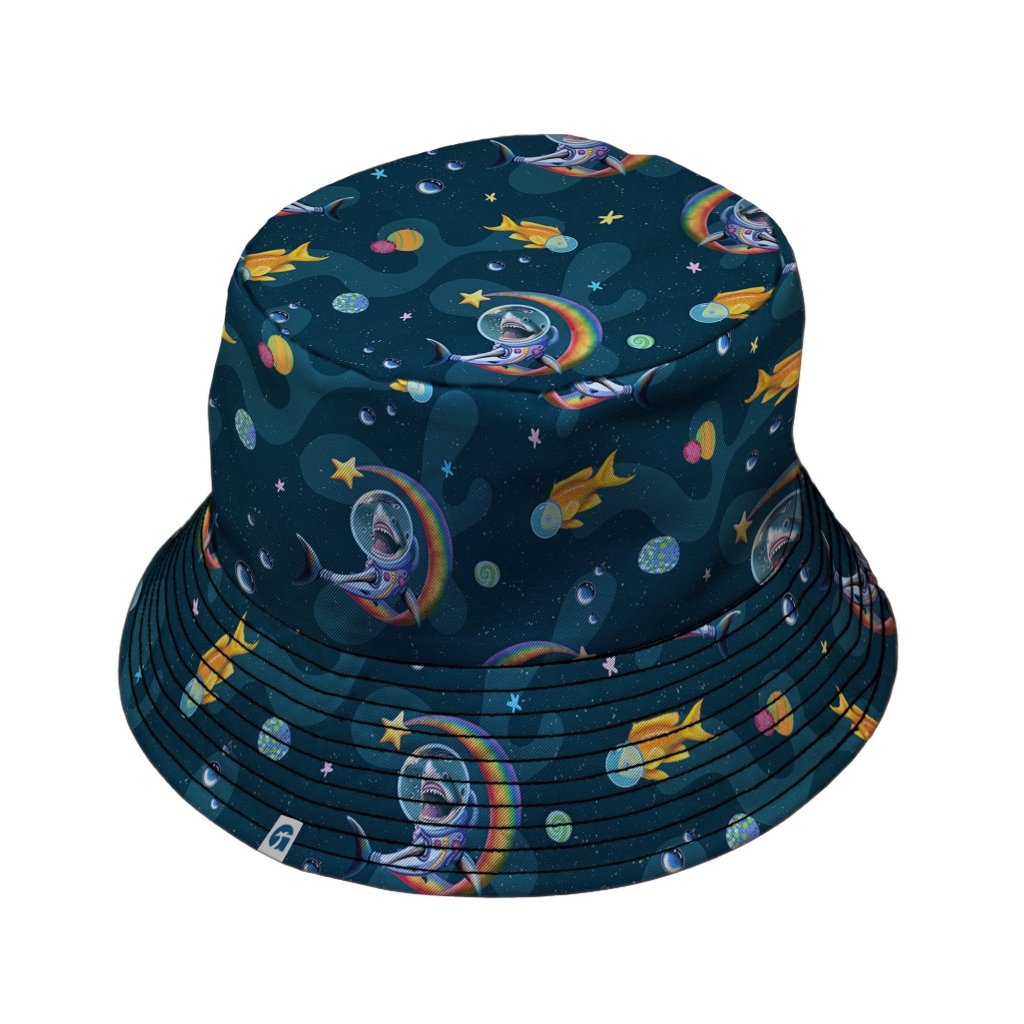 Space Sharks Bucket Hat - M - Black Stitching - -