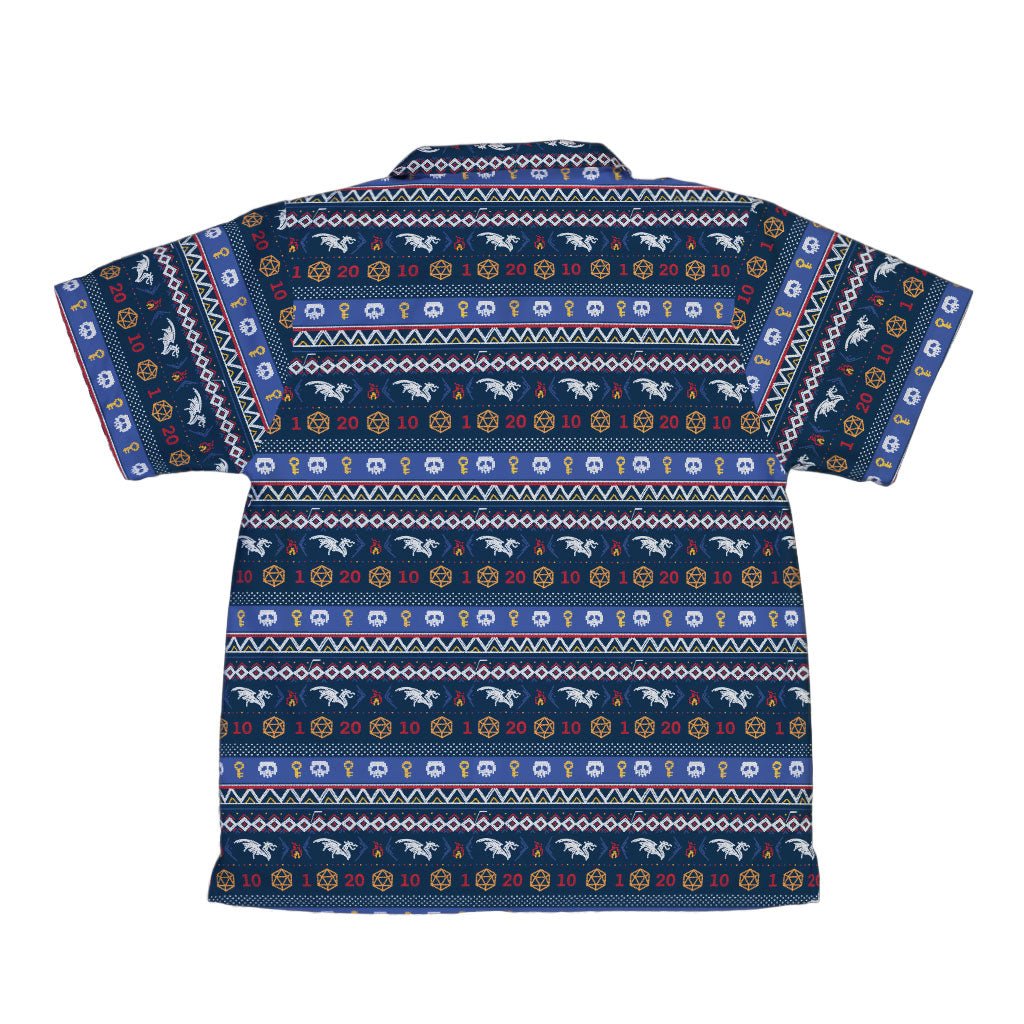 Ugly Christmas Sweater DND Adventure Youth Hawaiian Shirt - YXS - -