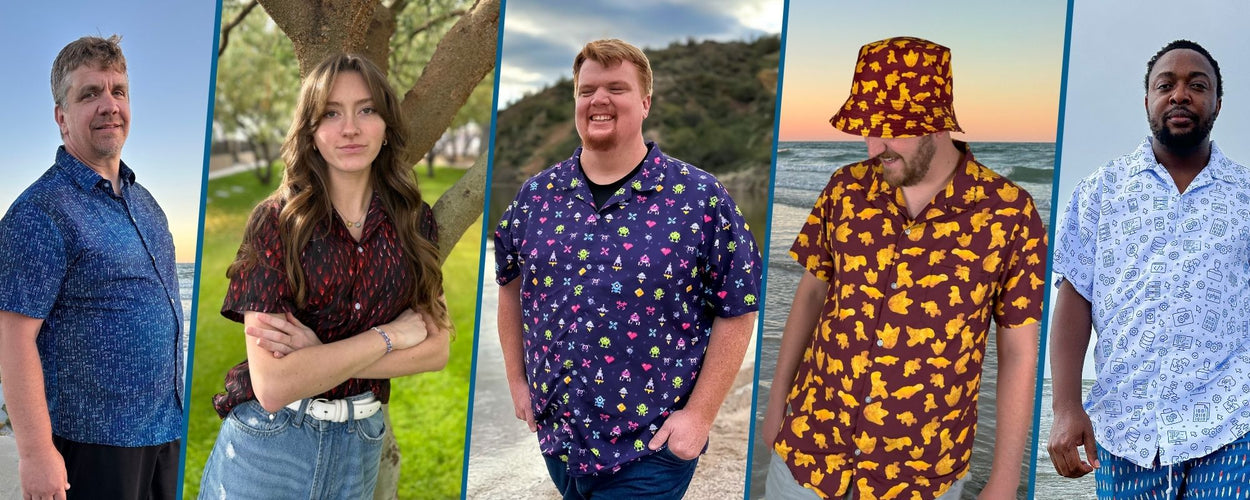 Adult Buttoned Shirts - Geek Tropical